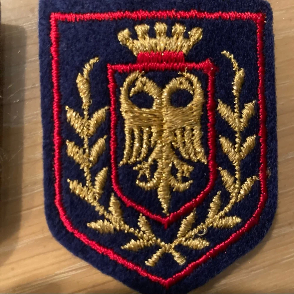 Vintage Military Patches/Emblems sew on. Set of 4: ‘sew on’ Patches. Navy.